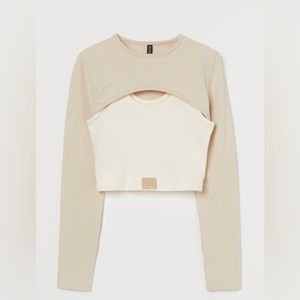 H&M crop sleeves